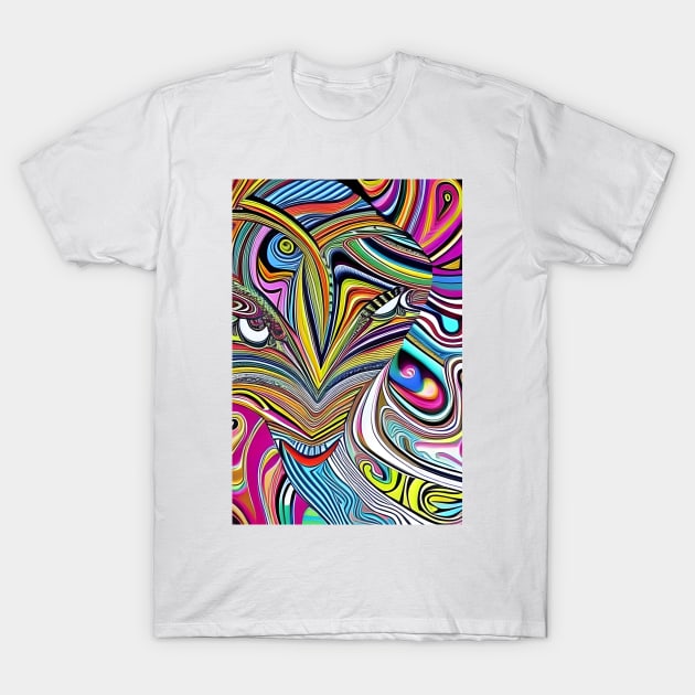 Zebra abstract T-Shirt by Colin-Bentham